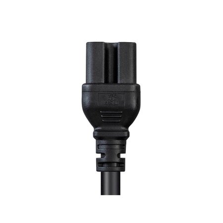 MONOPRICE Heavy Duty Power Cable - IEC 60320 C14 to IEC 60320 C15_ 14AWG_ 15A_ S 35113